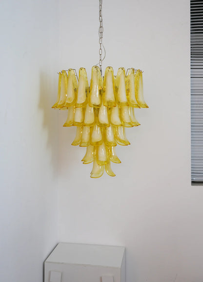 Murano Vetro Caramel Petal Chandelier