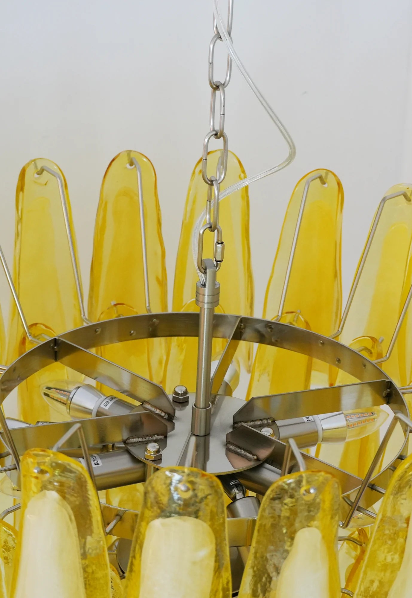 Murano Vetro Caramel Petal Chandelier