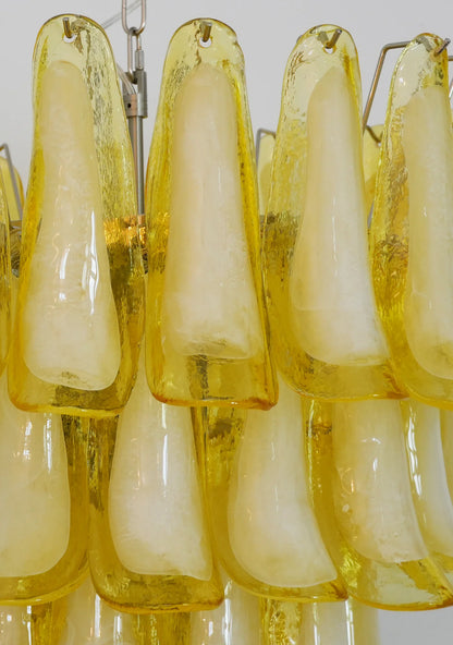 Murano Vetro Caramel Petal Chandelier