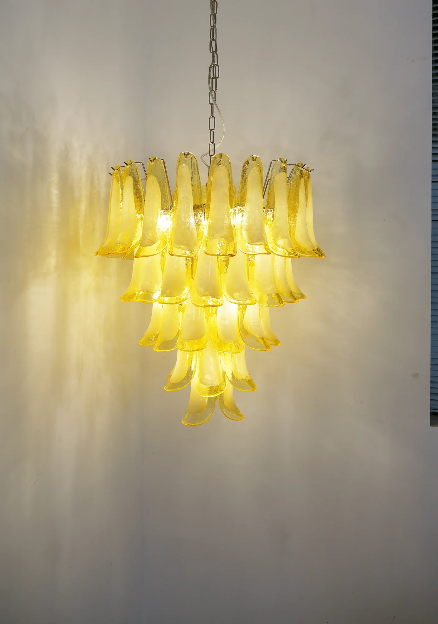 Murano Vetro Caramel Petal Chandelier