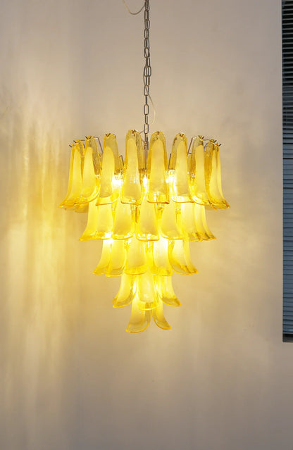 Murano Vetro Caramel Petal Chandelier