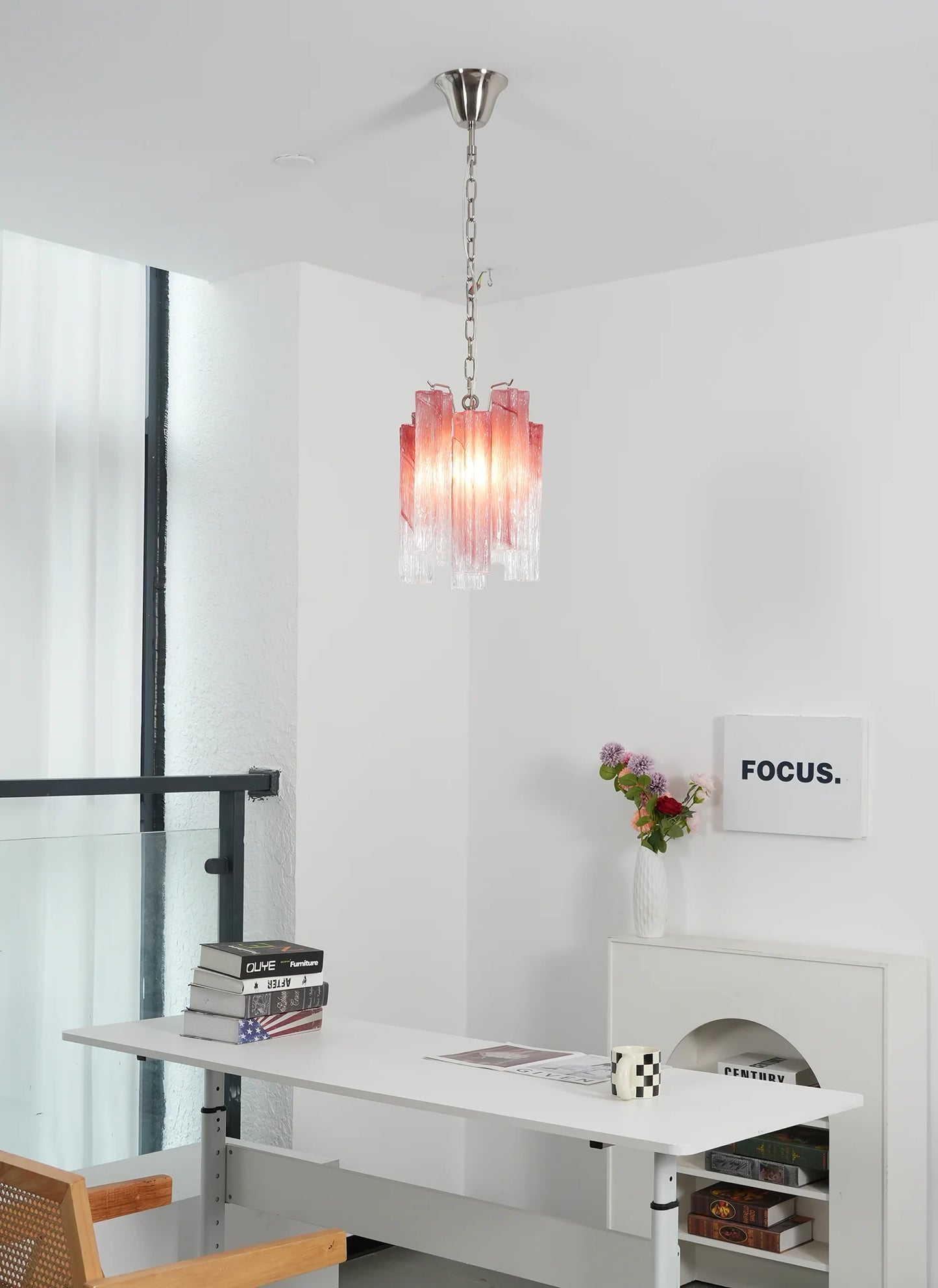 Murano Vetro Rosso Gradient Chandelier