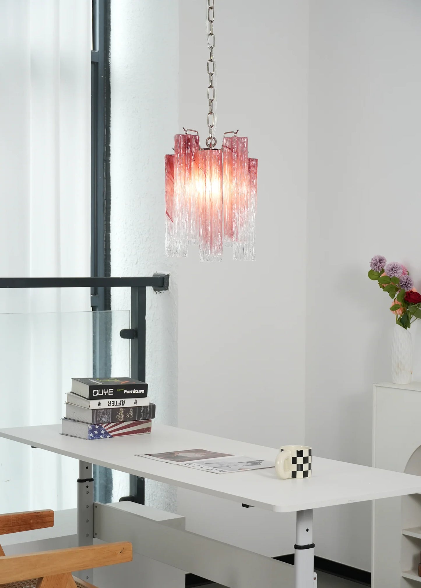Murano Vetro Rosso Gradient Chandelier