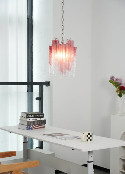 Murano Vetro Rosso Gradient Chandelier