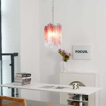 Murano Vetro Rosso Gradient Chandelier