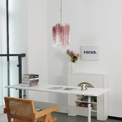 Murano Vetro Rosso Gradient Chandelier
