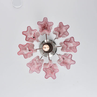 Murano Vetro Rosso Gradient Chandelier