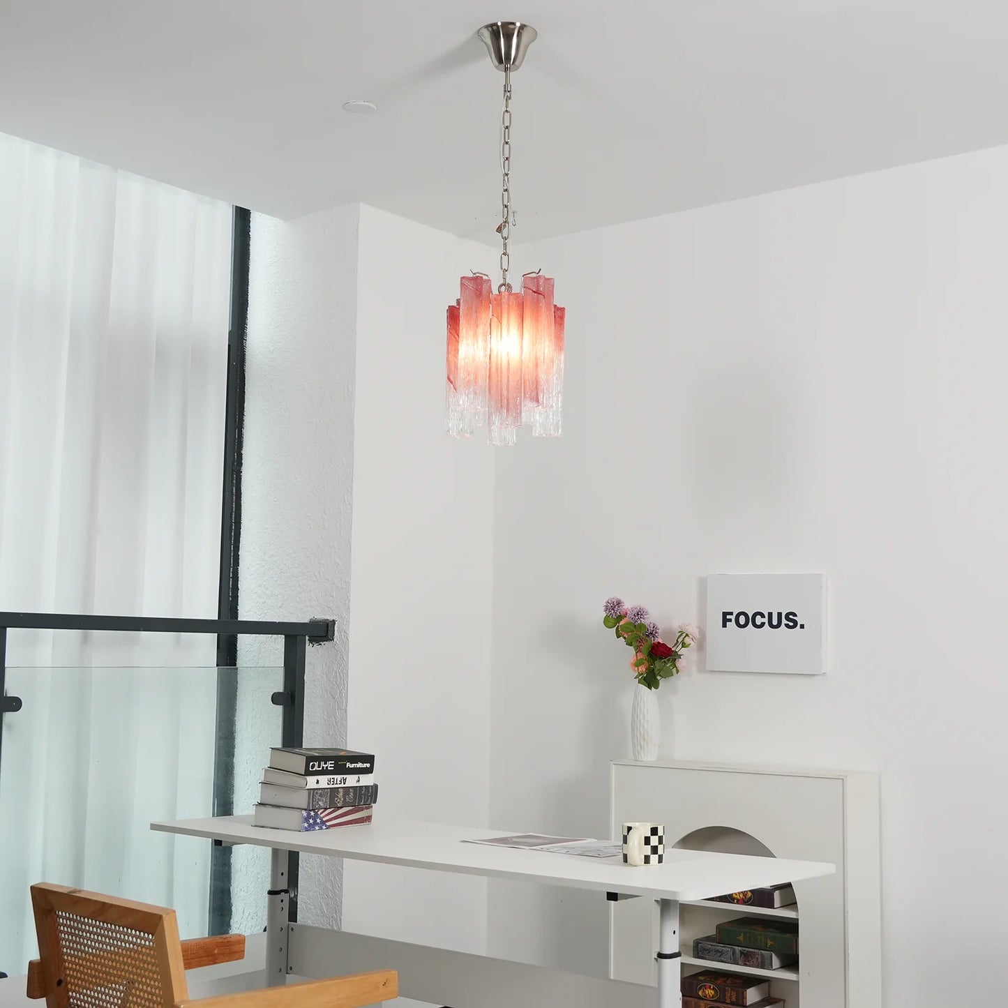 Murano Vetro Rosso Gradient Chandelier