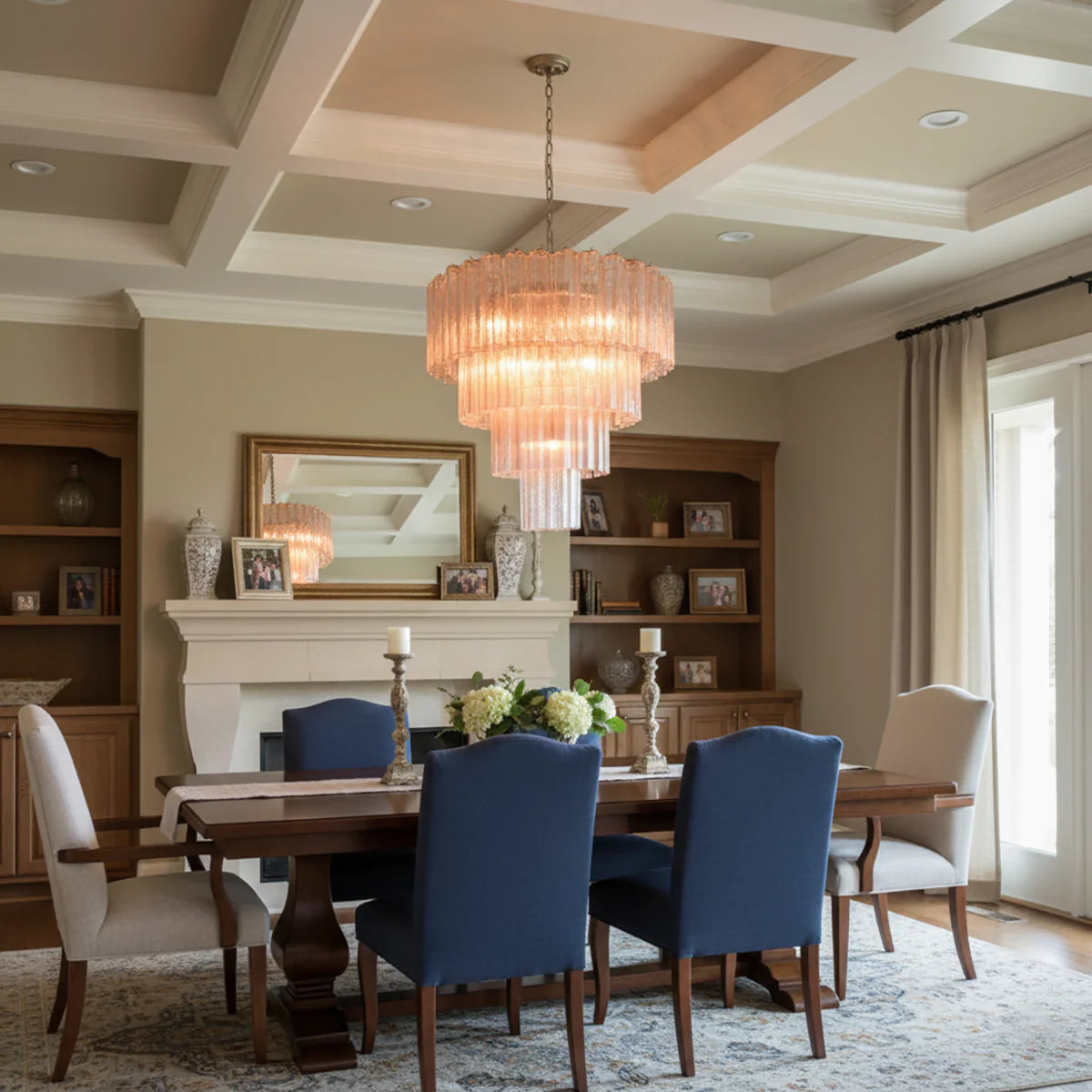 Opulent Murano Star‑Glass Tube Chandelier