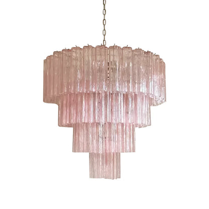 Opulent Murano Star‑Glass Tube Chandelier