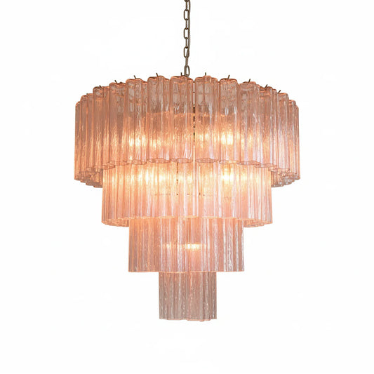 Opulent Murano Star‑Glass Tube Chandelier