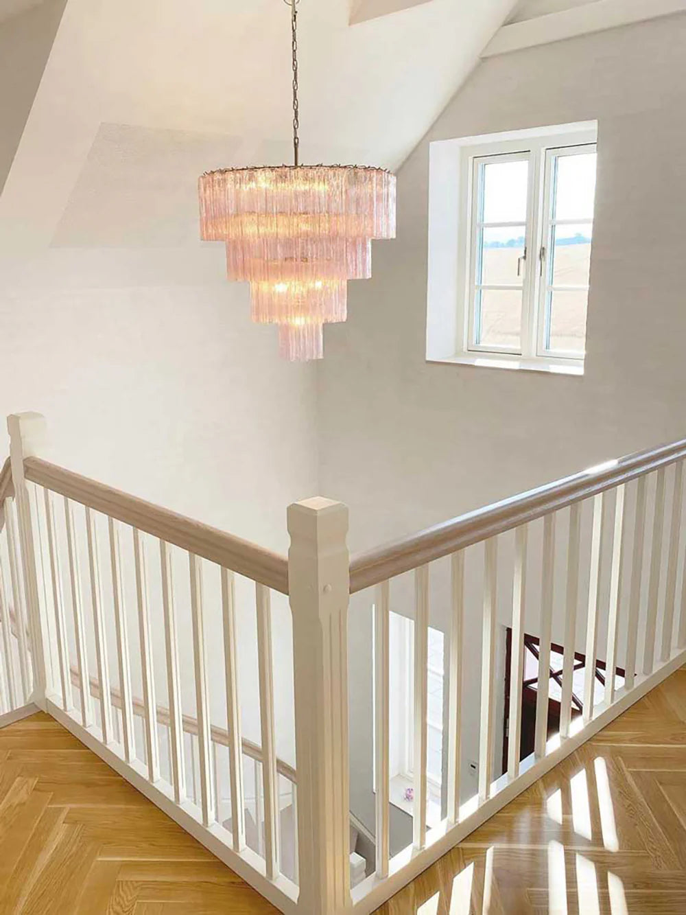 Opulent Murano Star‑Glass Tube Chandelier
