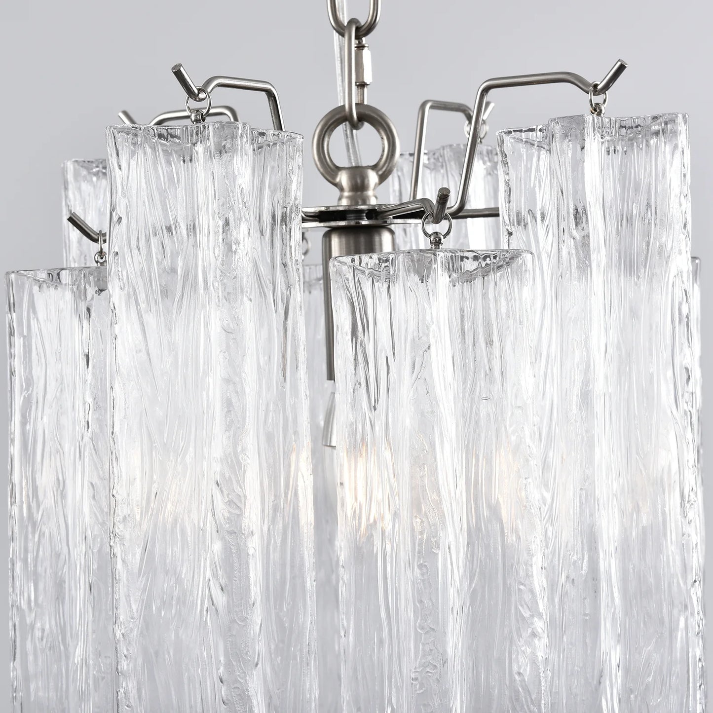 Murano Crystal‑Clear Vintage Chandelier