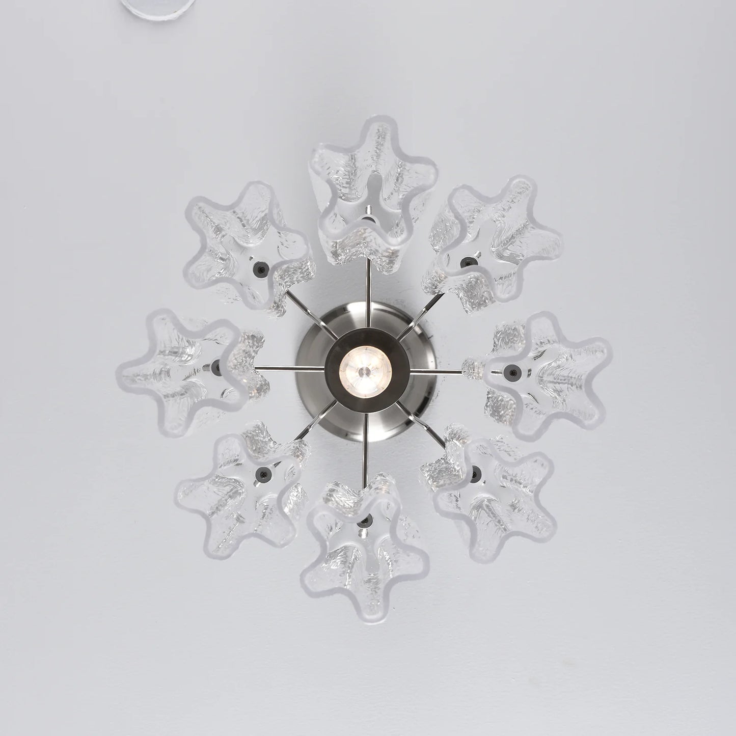 Murano Crystal‑Clear Vintage Chandelier