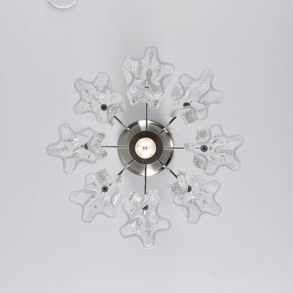 Murano Crystal‑Clear Vintage Chandelier