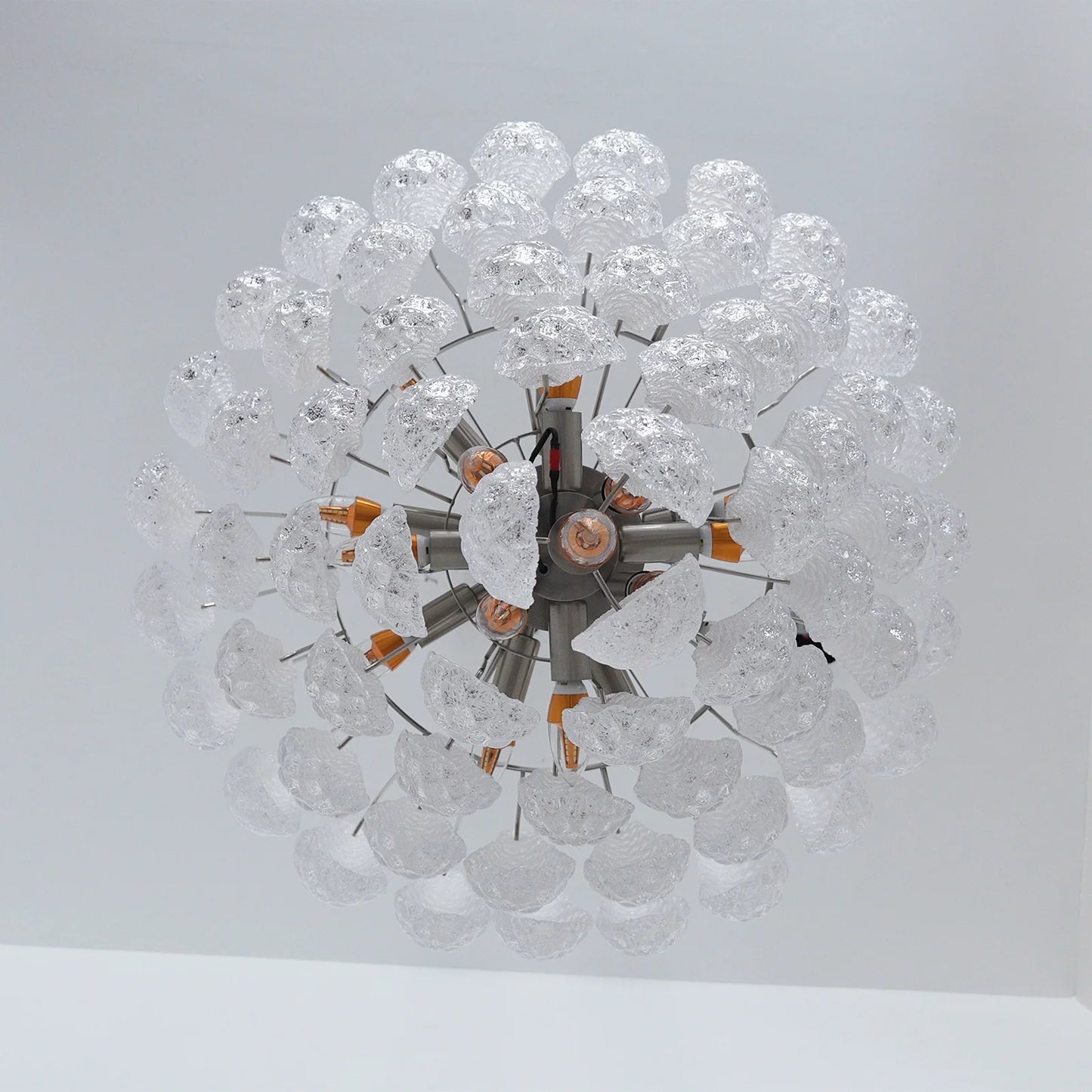 Vintage Murano Glass Petal Drop Chandelier