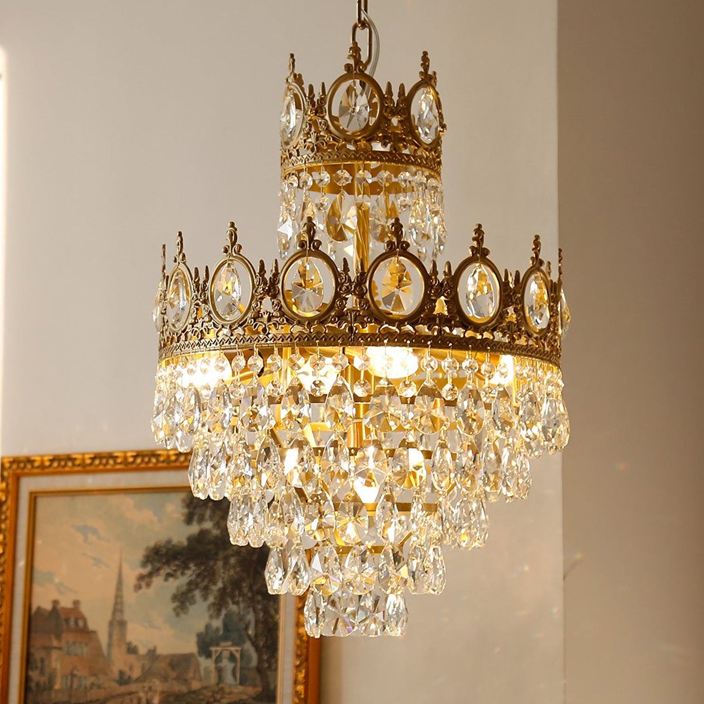 Vintage Crystal Heritage Chandelier