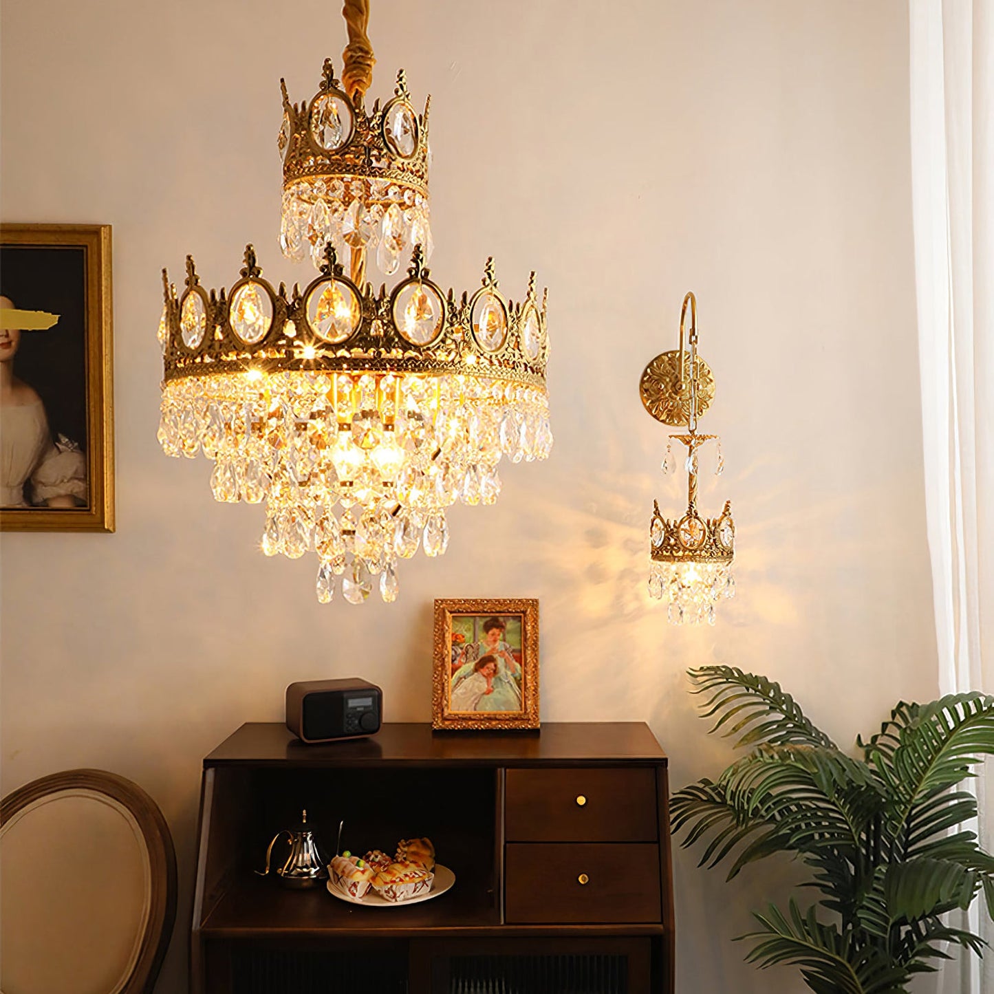 Vintage Crystal Heritage Chandelier