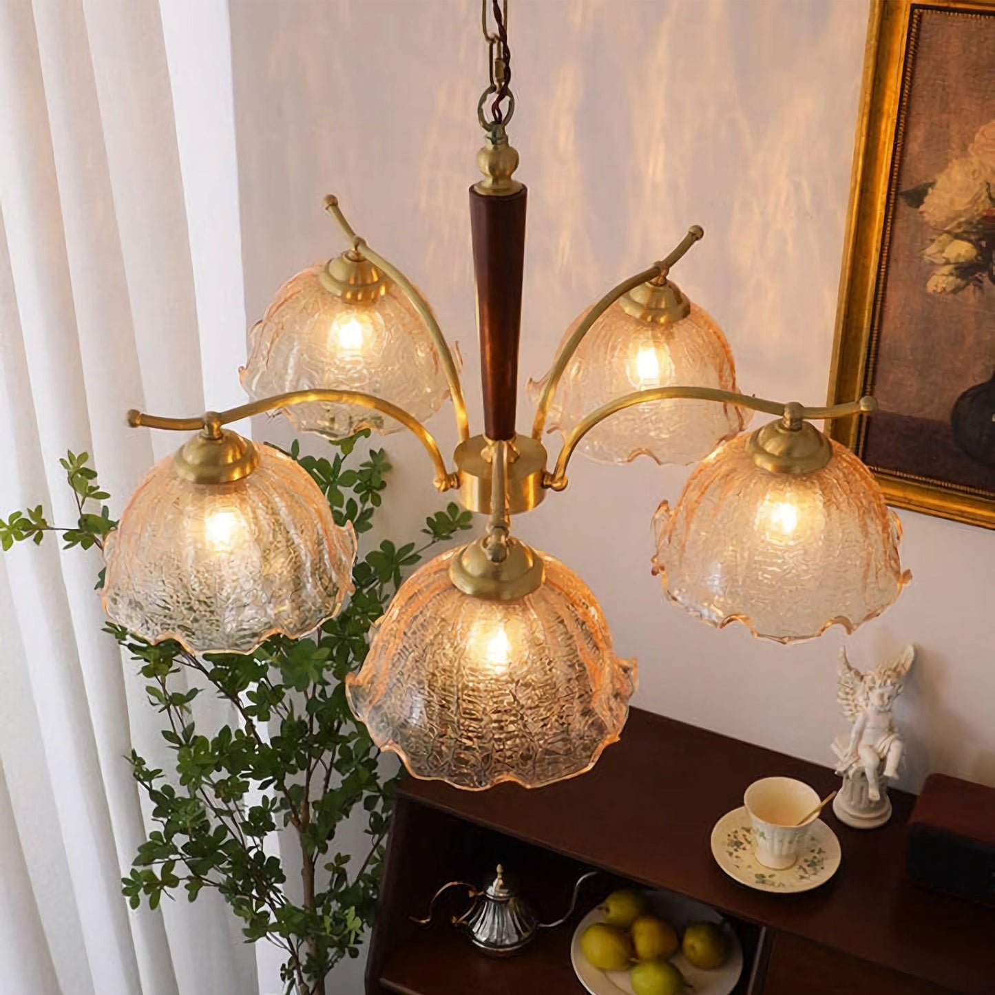 Vintage Petal Celeste Chandelier