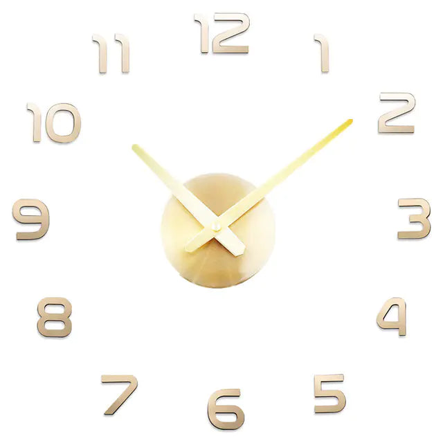 Creative 3D Acrylic DIY Wall Clock for Living Room