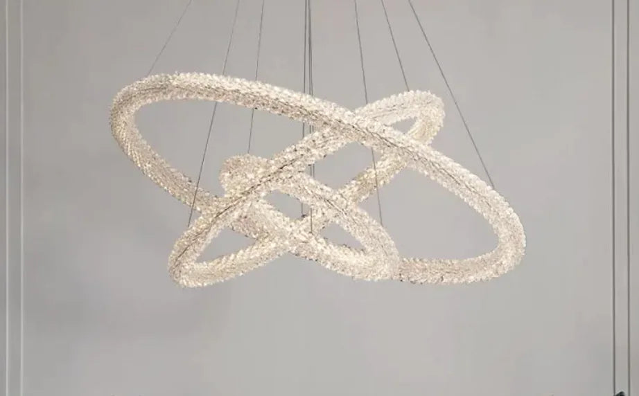 Luxe Crystal Halo Chandelier