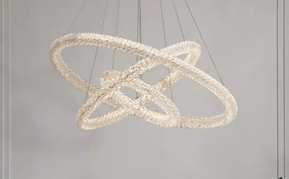 Luxe Crystal Halo Chandelier