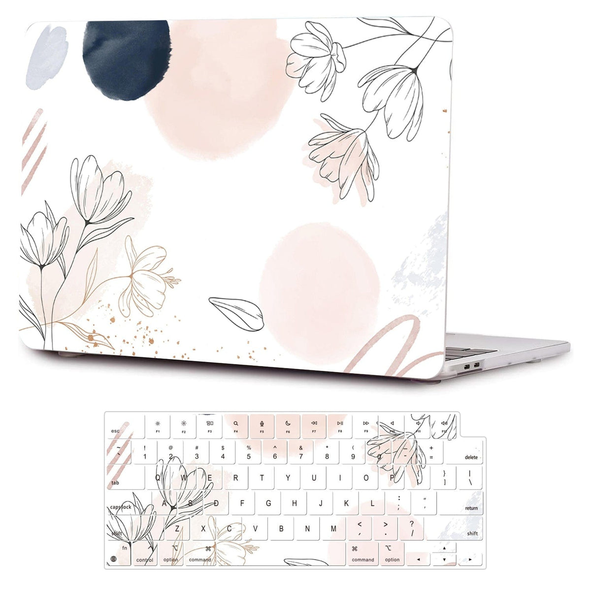MacBook Air Case 13-inch - Watercolor Floral Design