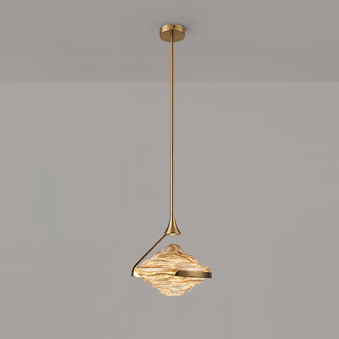 Wave Silhouette Glass Suspension Light