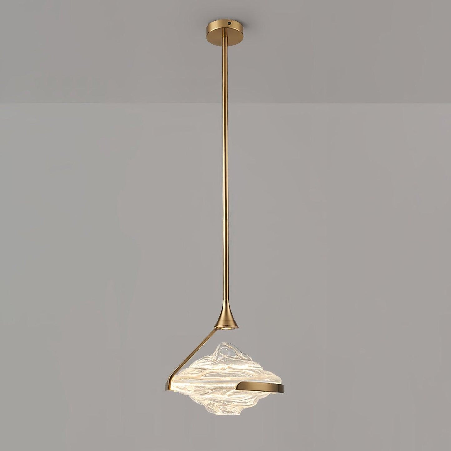 Wave Silhouette Glass Suspension Light
