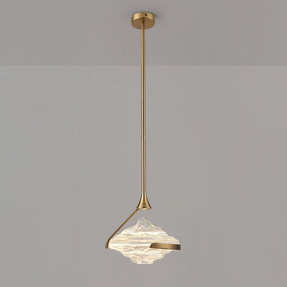 Wave Silhouette Glass Suspension Light