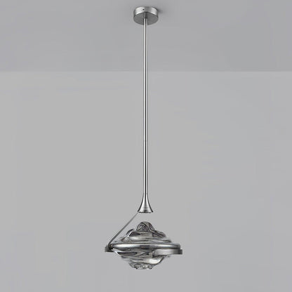 Wave Silhouette Glass Suspension Light