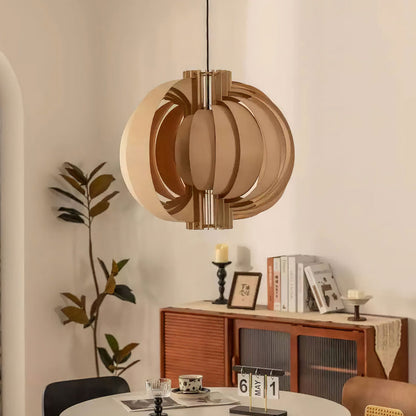 Wooden Lantern Pendant Lamp