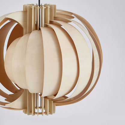 Wooden Lantern Pendant Lamp