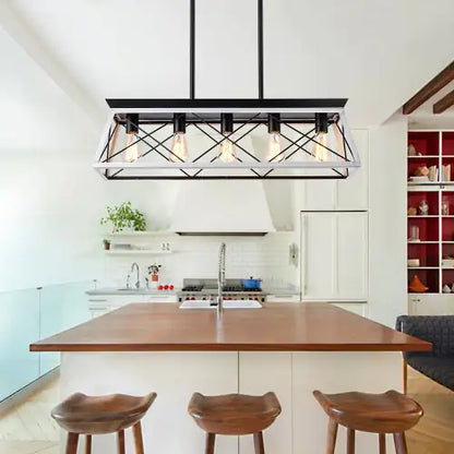 Vintage White Ironwood Room Chandelier