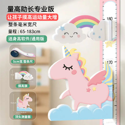 Magnetic 3D Growth Height Chart Wall Sticker for Kids