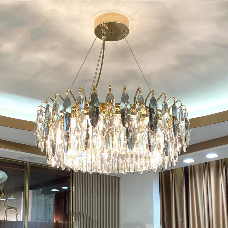 Elegant LED Crystal Chandelier - Contemporary Living Decor