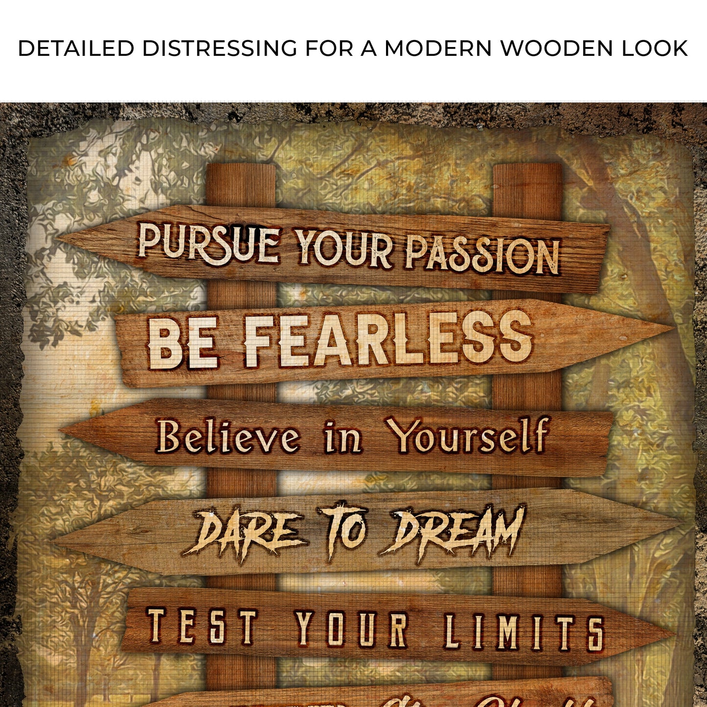 Pursue Your Passion Motivation Sign II