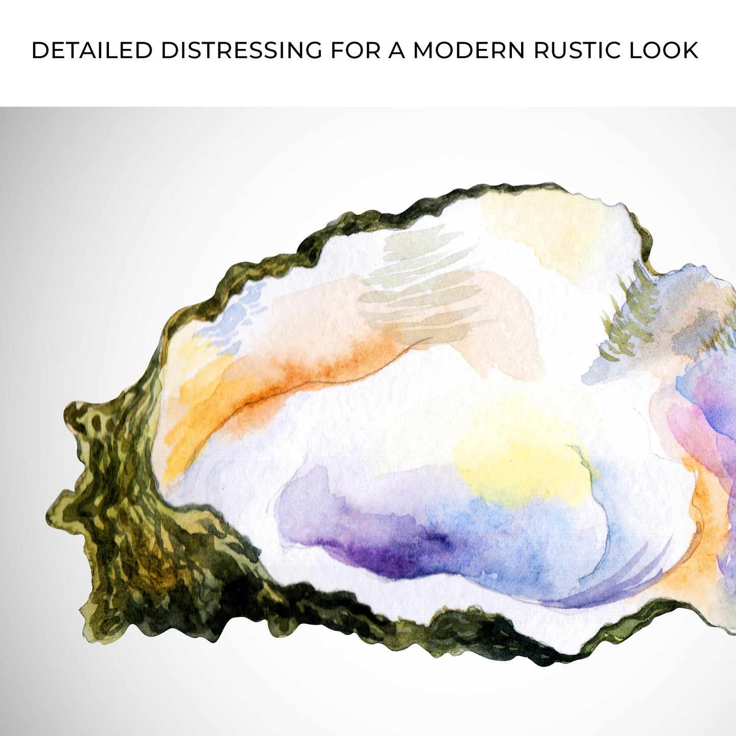 Oyster in Gentle Watercolor Wall Art