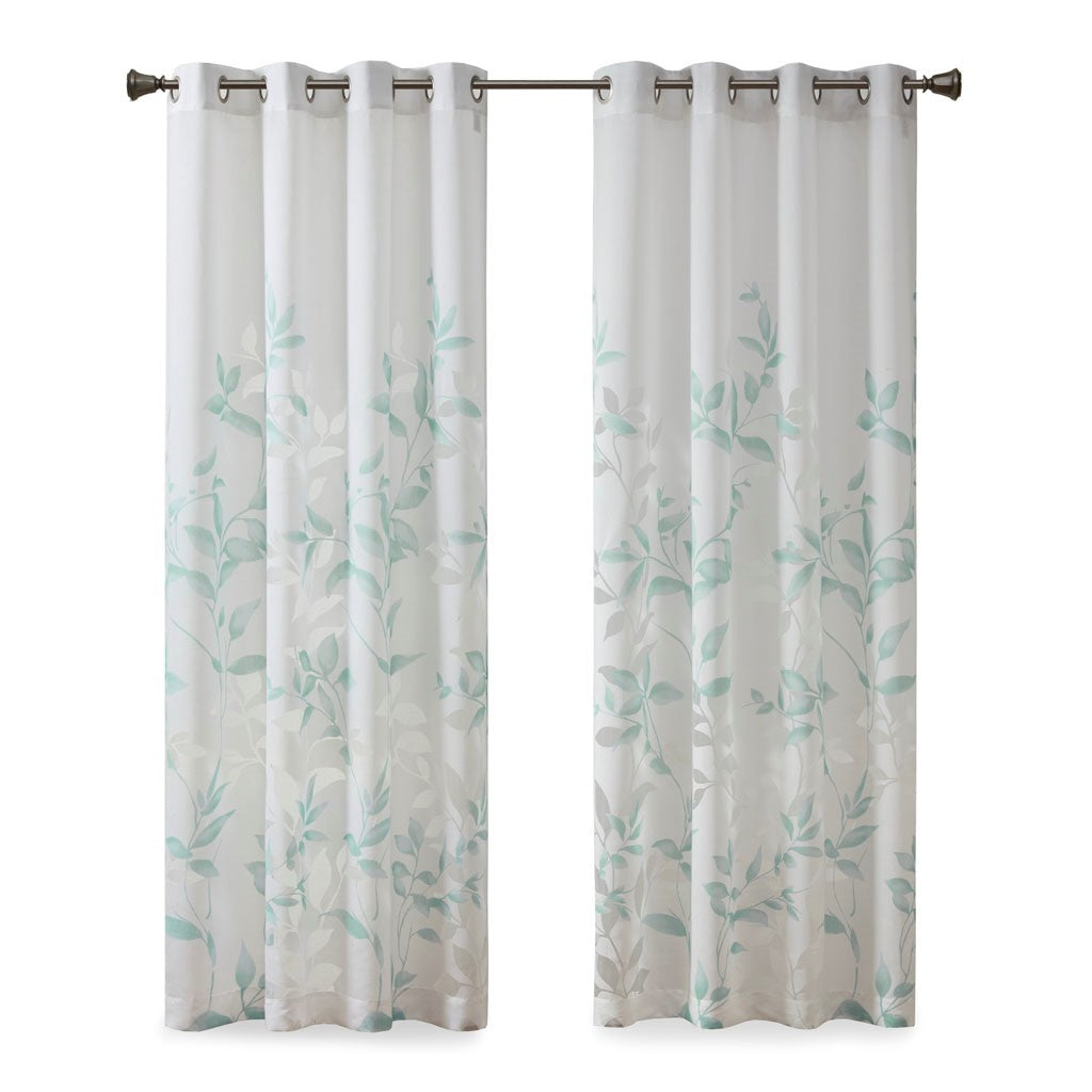 Burnout Printed Curtain Panel (Single Panel)