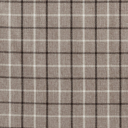 Plaid Rod Pocket and Back Tab Curtain Panel with Fleece Lining