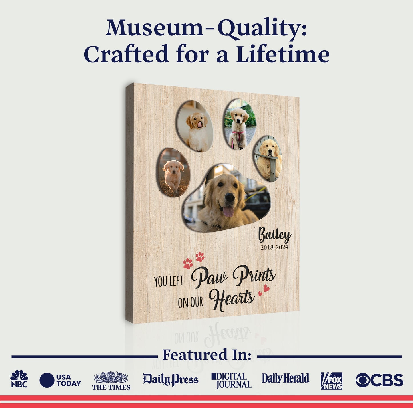 Where Pawprints Never Fade Wall Art
