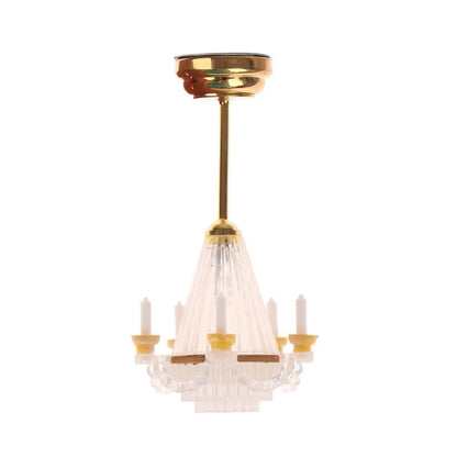 LUOZZY Mini LED Dollhouse Chandelier