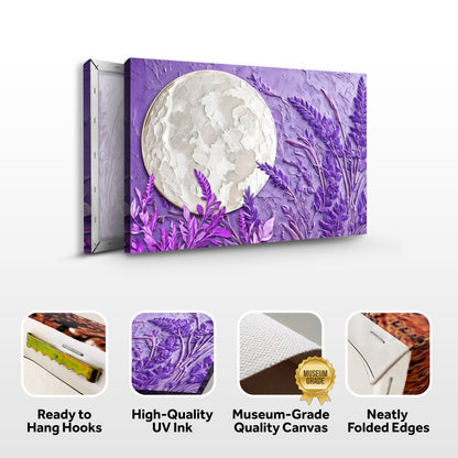 Moonlit Lavender Form Wall Art