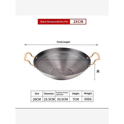Thickened Stainless Steel Non-Stick Honeycomb Dry Pot