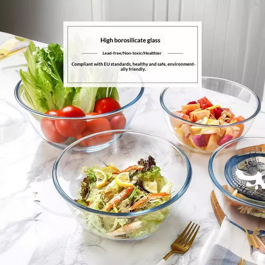 Household High-borosilicate Glass BowlCrystal Glass Instant Noodle Bowl