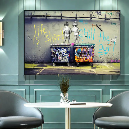 Modern Abstract Canvas Wall Art - 1pc Frameless Painting