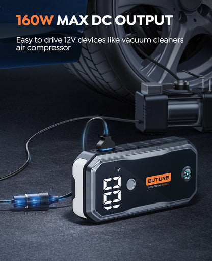 Buture Beta03 Car Battery Jump Starter 5000A丨400 Lumen Wide Angle Light, Built in Compass
