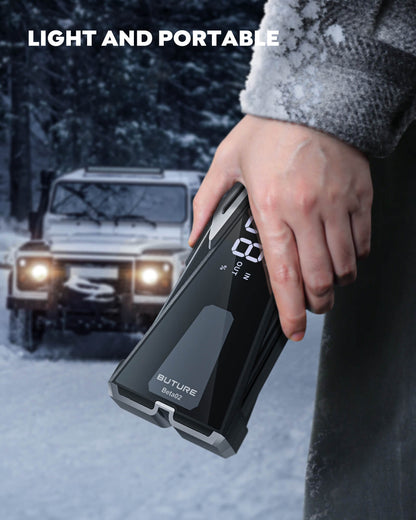 Buture Beta02 Car Jump Starter 2500A Peak丨21800mAh Power Bank, Lightweight Design