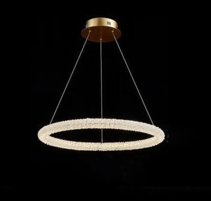 Luxe Crystal Halo Chandelier