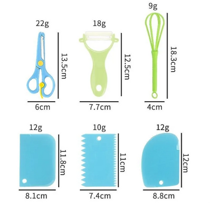 Children's Plastic Kitchen Tools Set